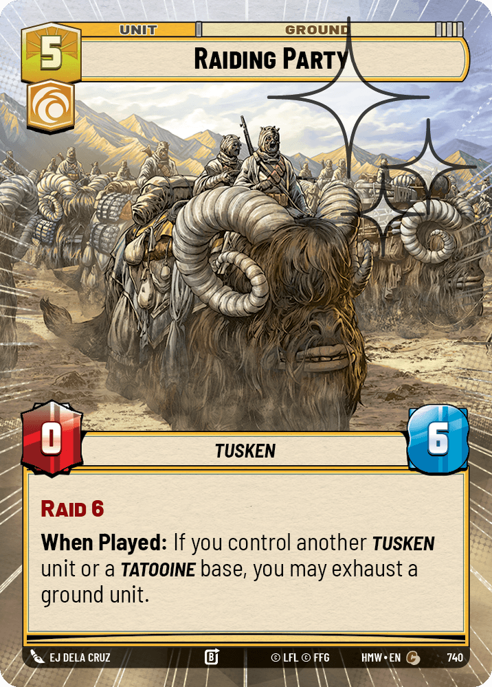 Groupe de Pillards - XHMW-740 - Hyperspace Foil - recto Anglais
