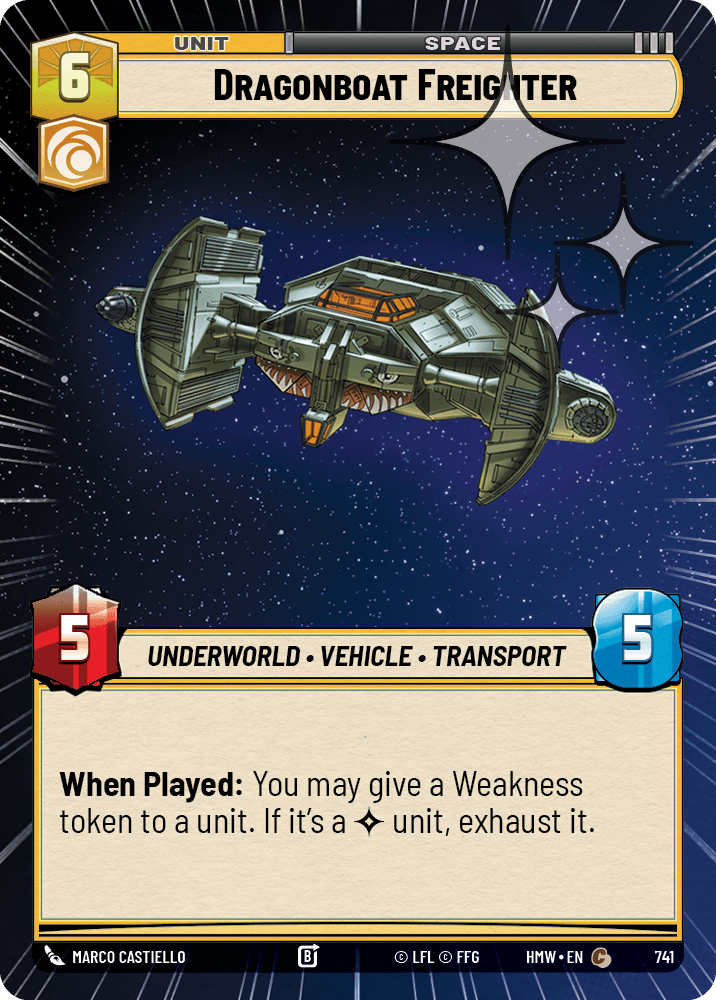 Cargo Dragonboat - XHMW-741 - Hyperspace Foil - recto Anglais