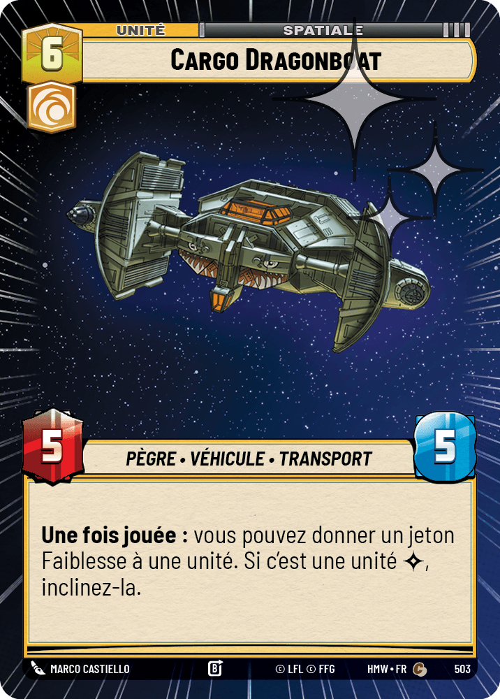 Cargo Dragonboat - XHMW-741 - Hyperspace Foil - recto Français