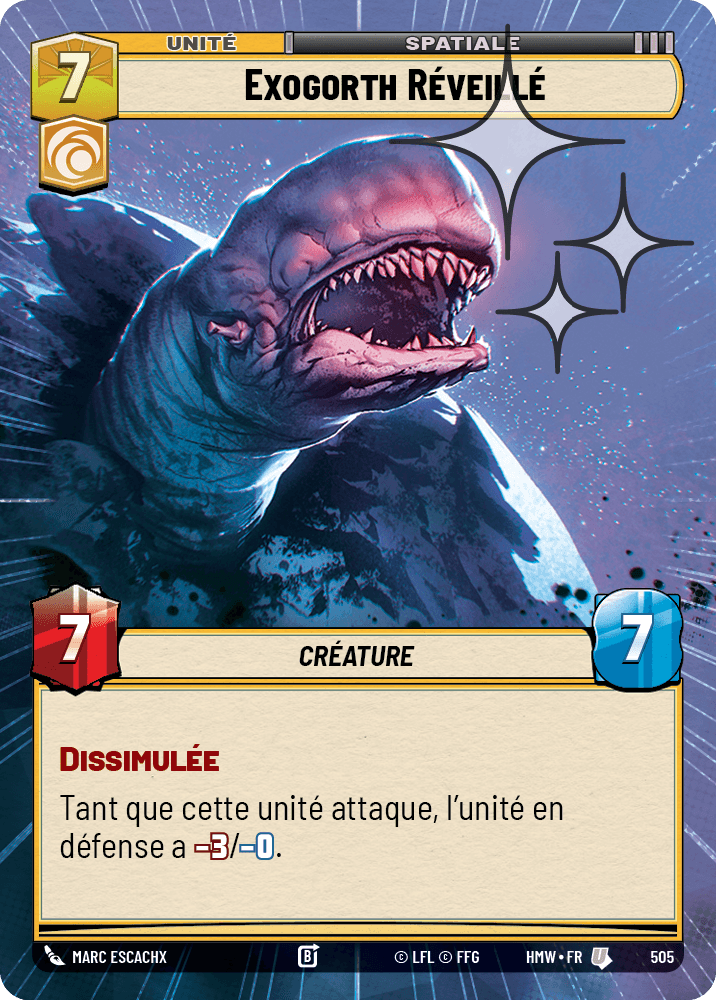 Exogorth Réveillé - XHMW-743 - Hyperspace Foil - recto Français