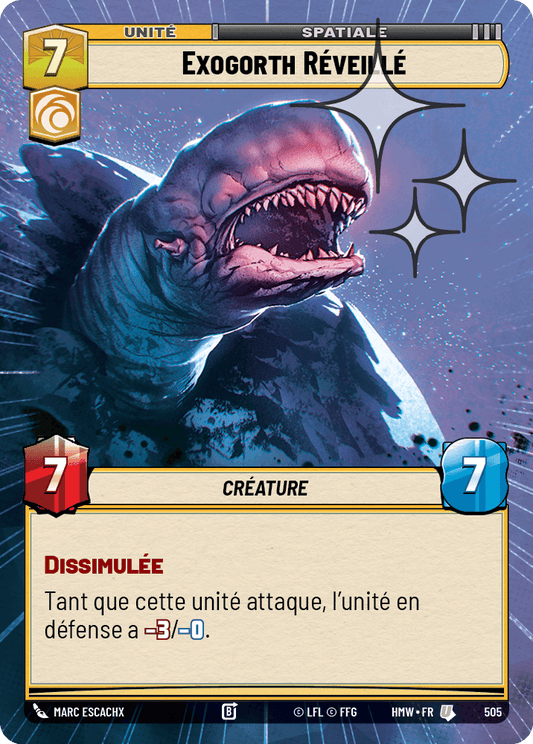 Exogorth Réveillé - XHMW-743 - Hyperspace Foil - recto Français