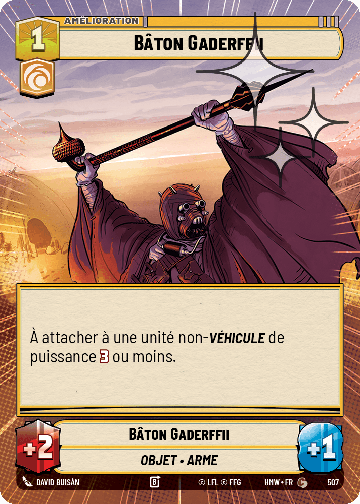 Bâton Gaderffii - XHMW-745 - Hyperspace Foil - recto Français