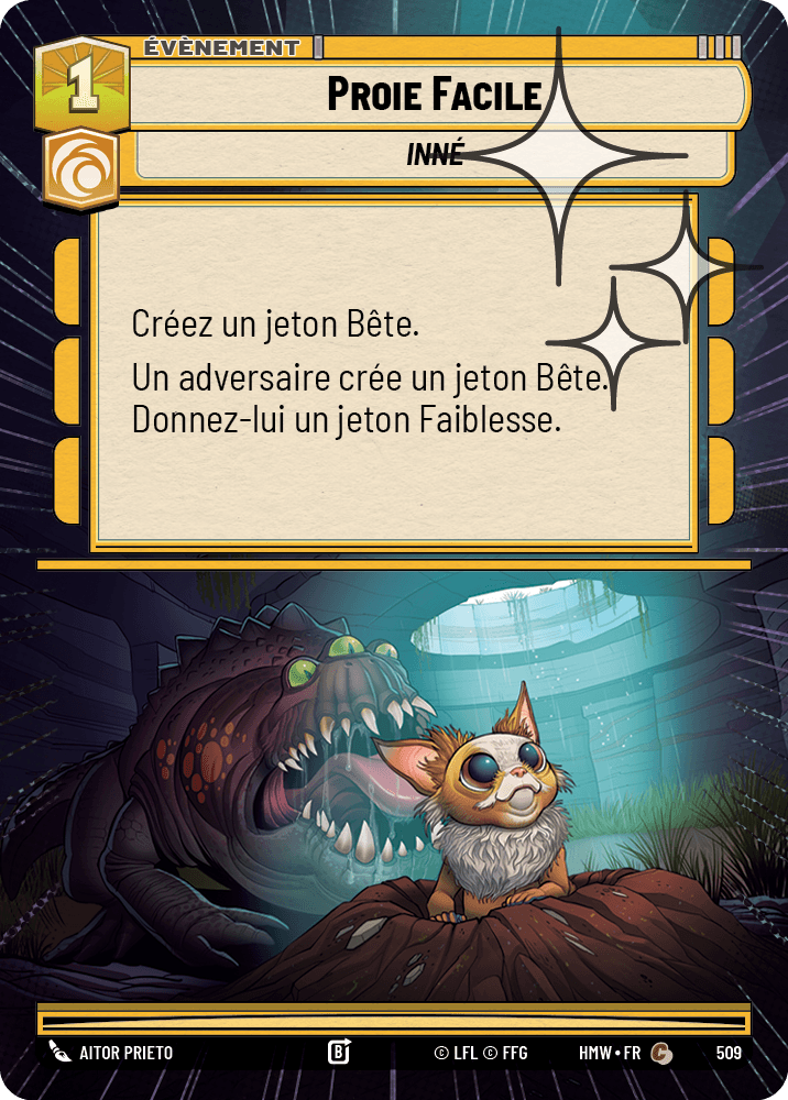 Proie Facile - XHMW-747 - Hyperspace Foil - recto Français