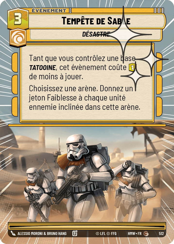 Tempête de Sable - XHMW-750 - Hyperspace Foil - recto Français
