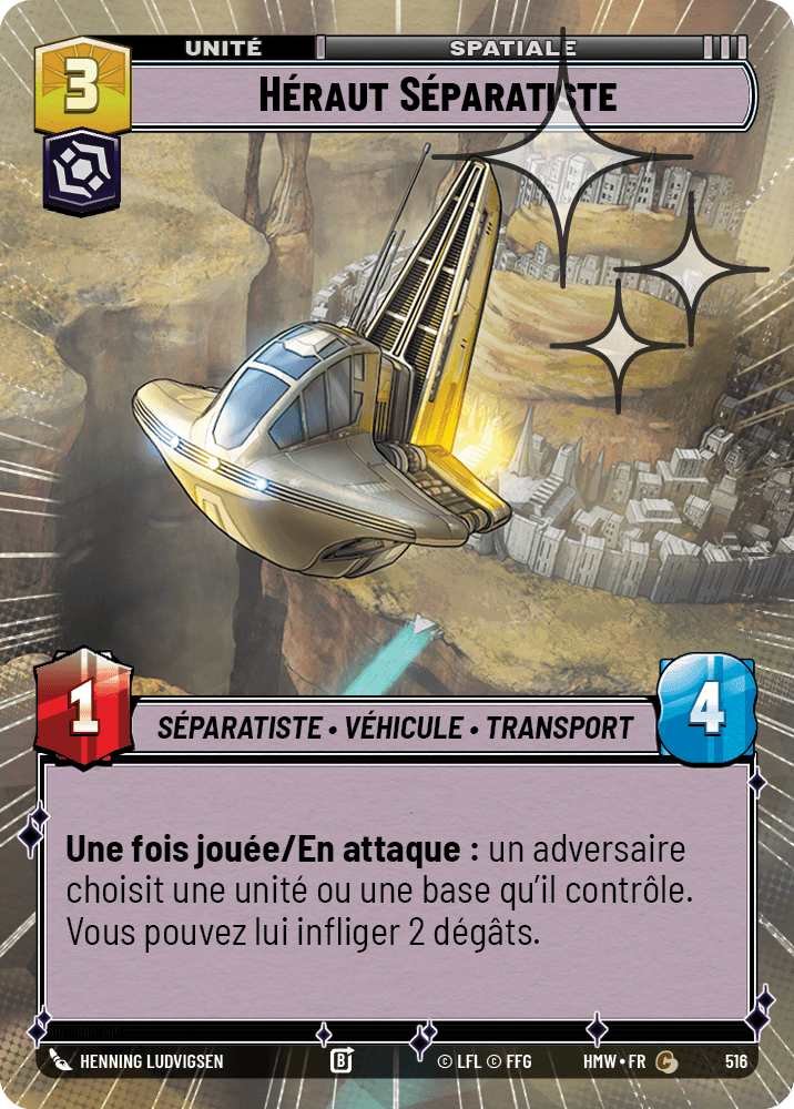 Héraut Séparatiste - XHMW-754 - Hyperspace Foil - recto Français
