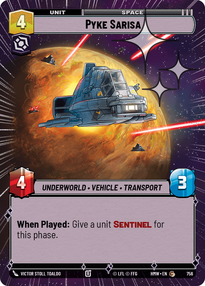 Sarisa Pyke - XHMW-756 - Hyperspace Foil - recto Anglais
