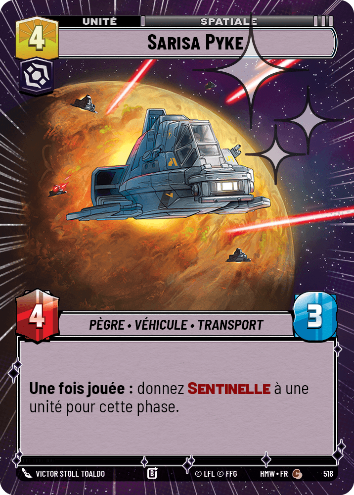 Sarisa Pyke - XHMW-756 - Hyperspace Foil - recto Français