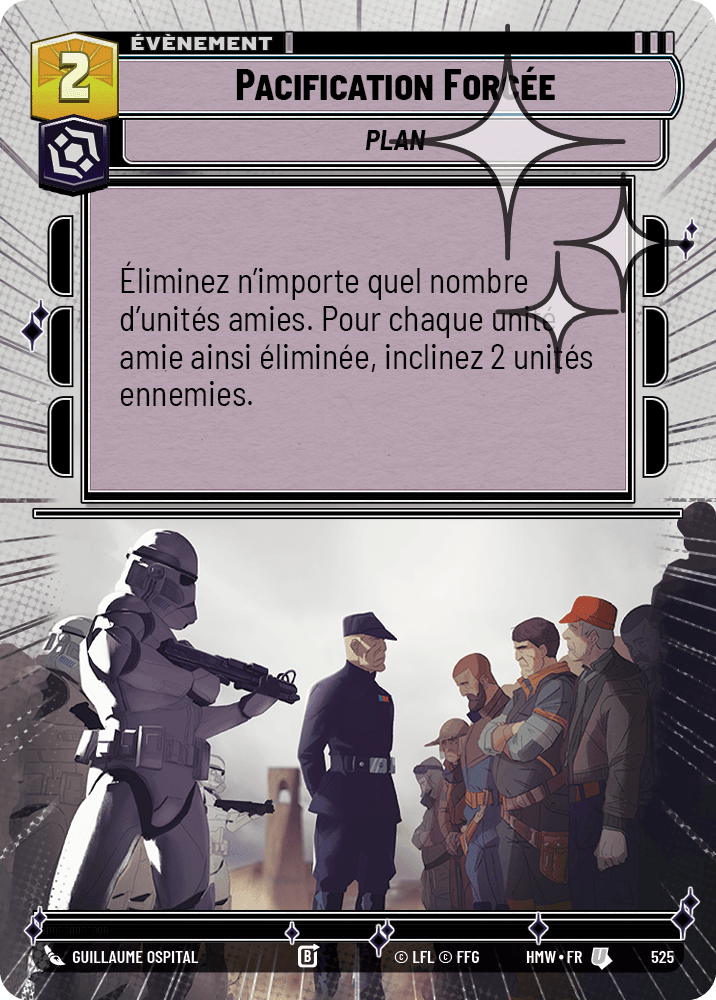 Pacification Forcée - XHMW-763 - Hyperspace Foil - recto Français
