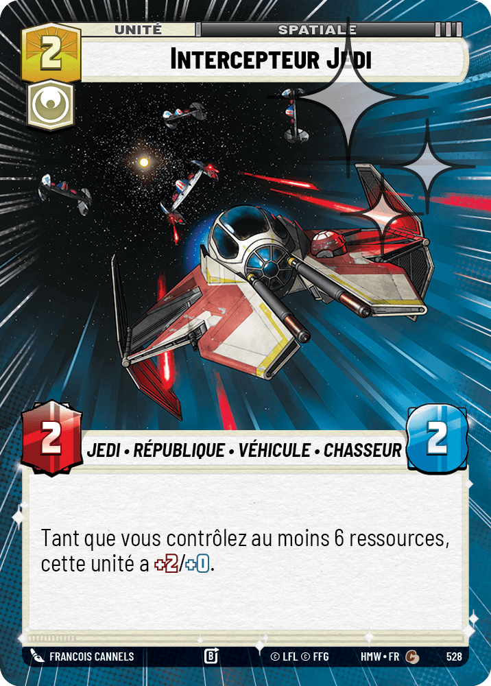 Intercepteur Jedi - XHMW-766 - Hyperspace Foil - recto Français