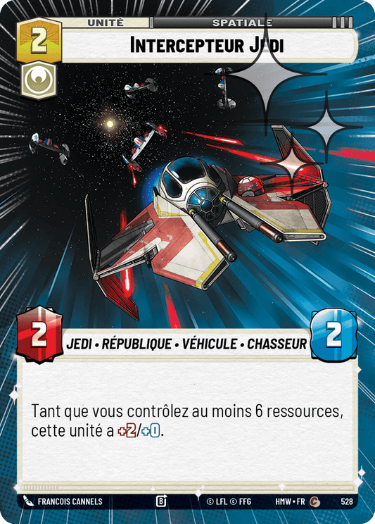 Intercepteur Jedi - XHMW-766 - Hyperspace Foil - recto Français
