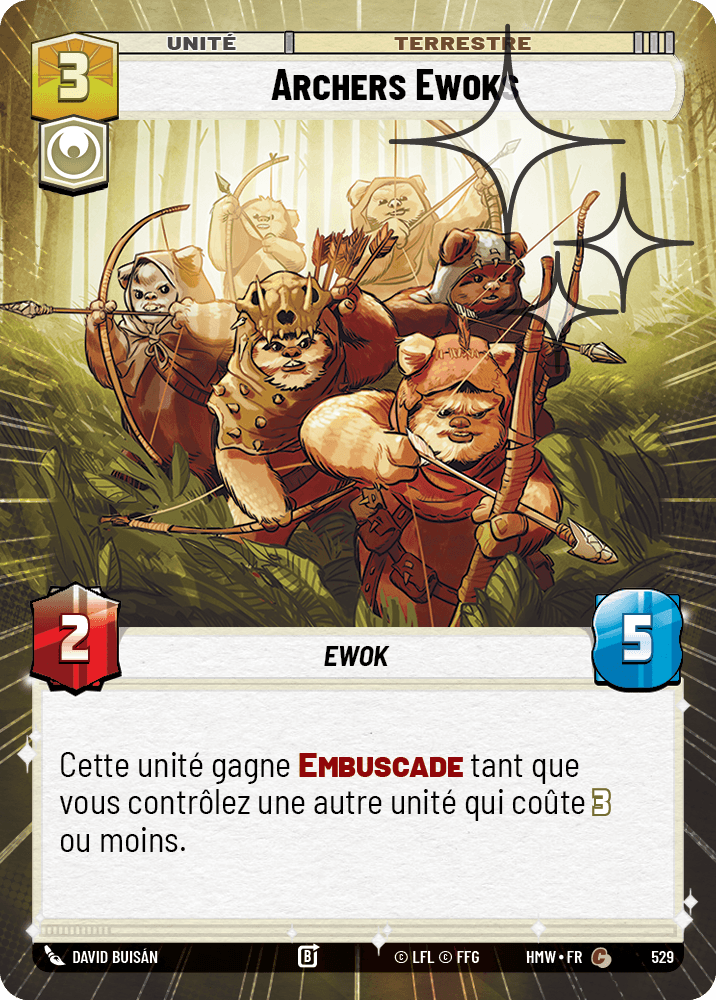 Archers Ewoks - XHMW-767 - Hyperspace Foil - recto Français