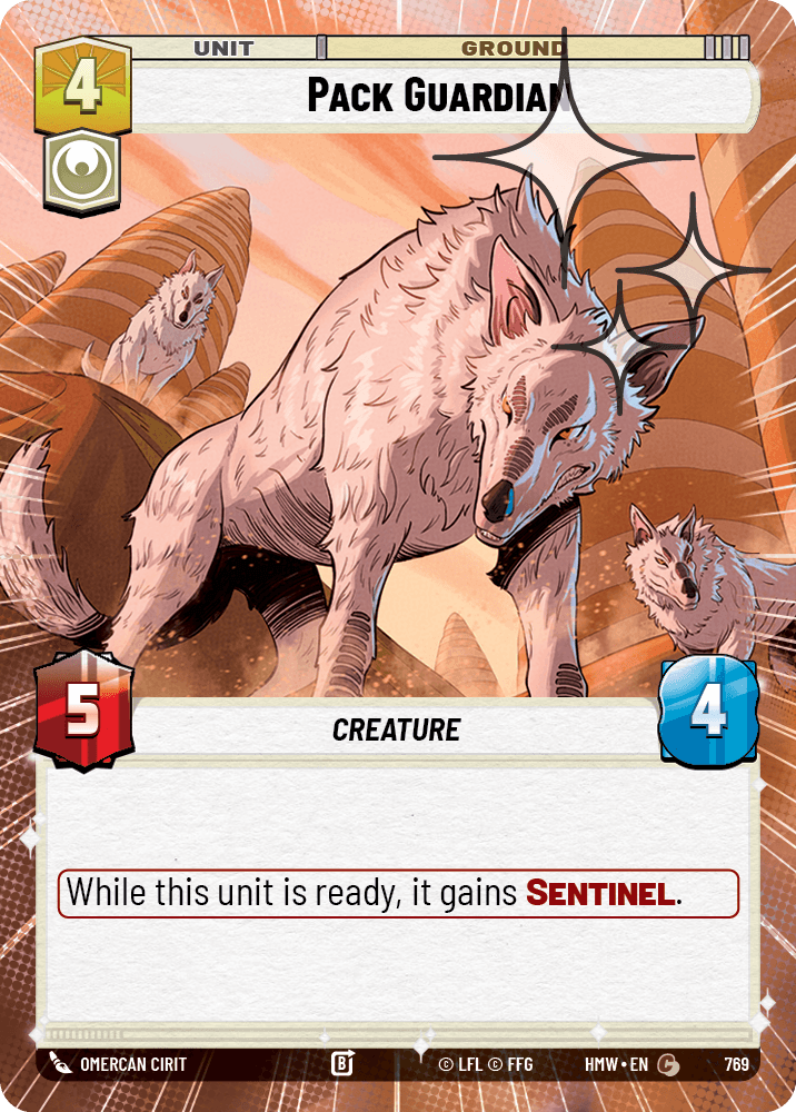Gardien de la Meute - XHMW-769 - Hyperspace Foil - recto Anglais