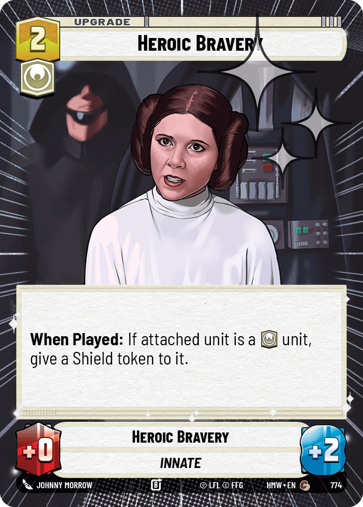 Bravoure Héroïque - XHMW-774 - Hyperspace Foil - recto Anglais