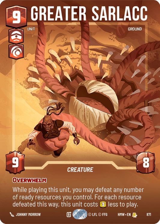 Immense Sarlacc - XHMW-871 - Prestige Foil - recto Anglais