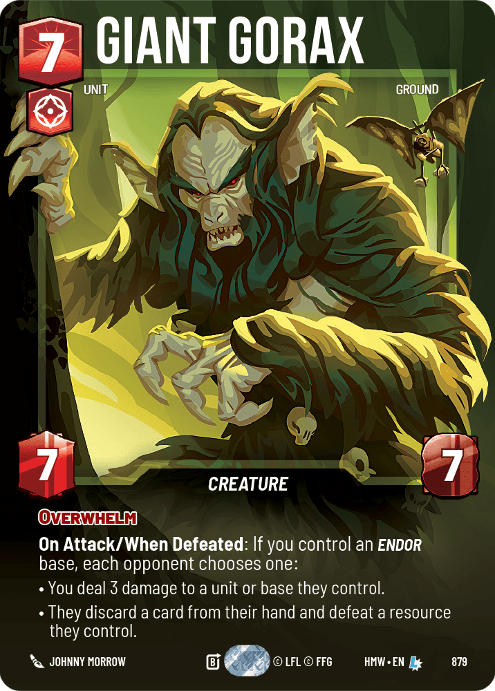 Gorax Géant - XHMW-879 - Prestige Foil - recto Anglais