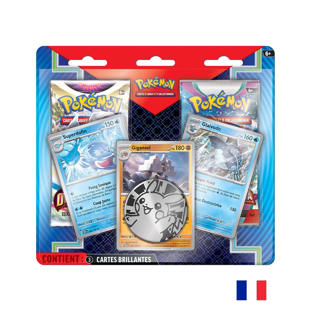 Pokémon Pack 2 Boosters EB11/EV02 - Superdofin,Gigansel,Glaivodo