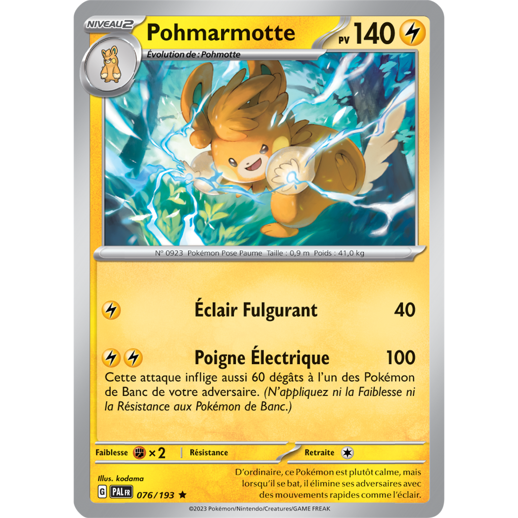 Pokémon : Pack 2 Boosters Pohmarmotte - EV01 & EB09