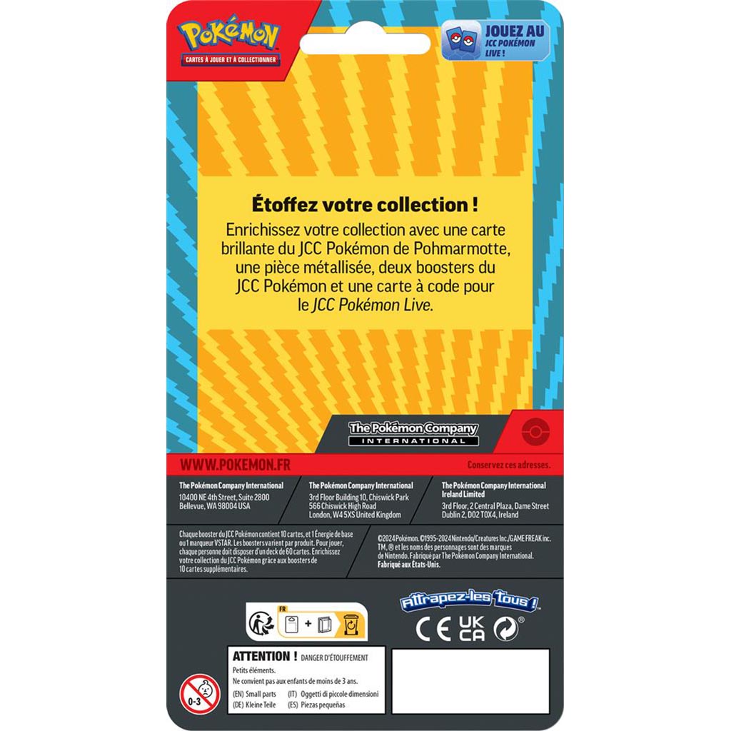 Pokémon : Pack 2 Boosters Pohmarmotte - EV01 & EB09