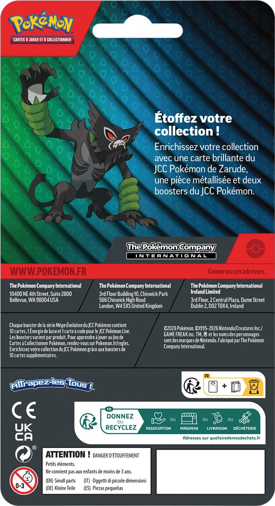 Pokémon - Duo Pack 2 Boosters - Zarude