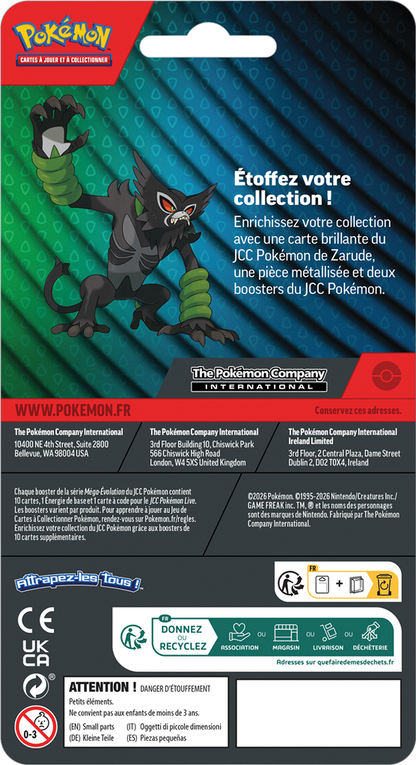 Pokémon - Duo Pack 2 Boosters - Zarude