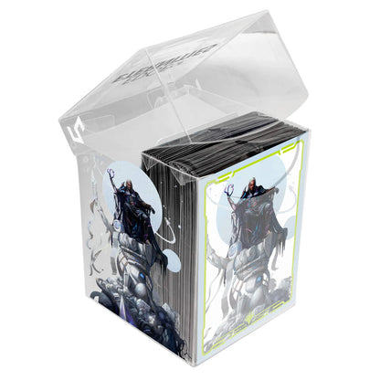 Edge of Eternities Tezzeret, Cruel Captain 100ct Deck Protector Sleeves Standard in Clear Box for Magic: The Gathering