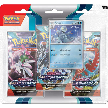 Pokémon - Pack 3 boosters Cryodo - EV04 Faille Paradoxe