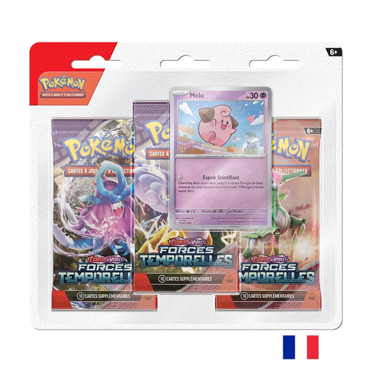 Pokémon Pack 3 Boosters EV05 Mélo - Ecarlate et Violet - Forces Temporelles