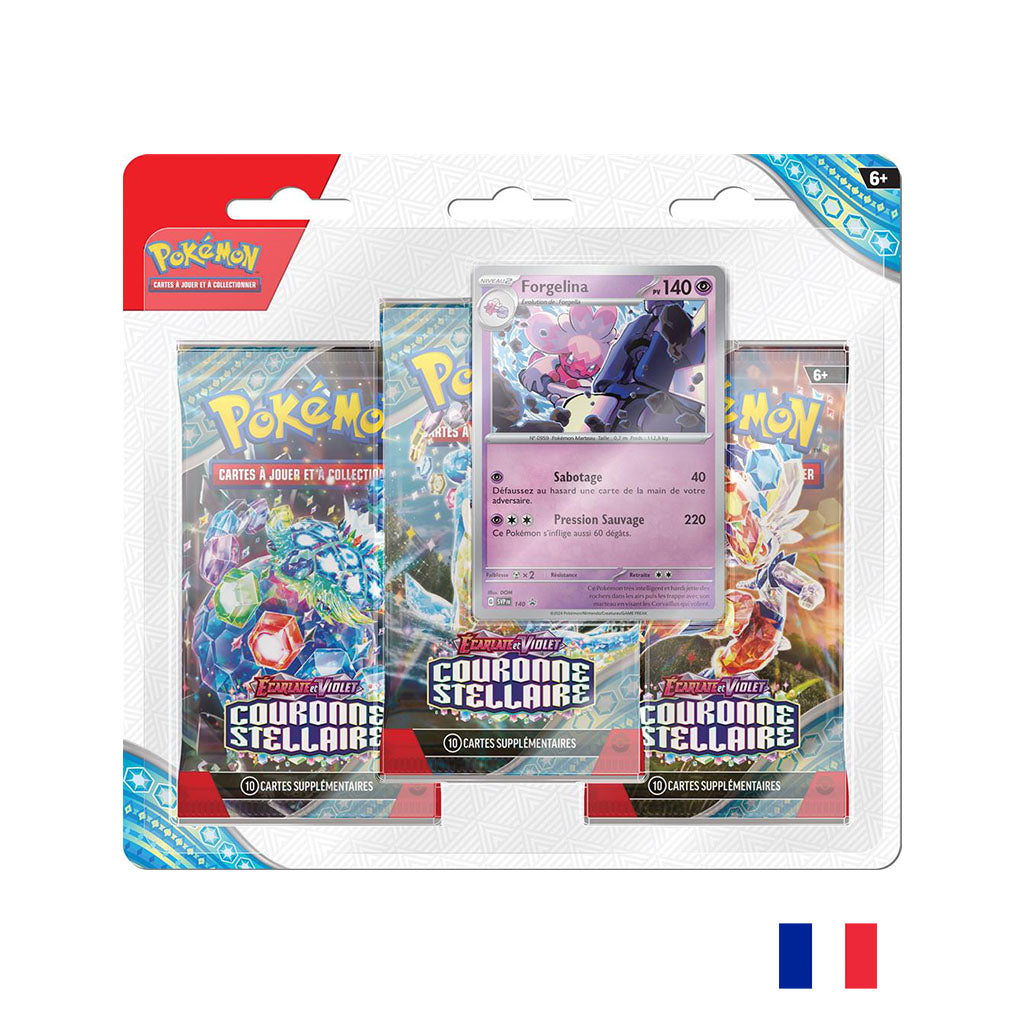 Pokémon : Tri-Pack Forgelina - EV07 Couronne Stellaire