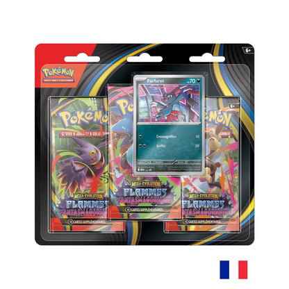 Pokémon - Pack 3 boosters Farfuret - ME02 Flammes Fantasmagoriques