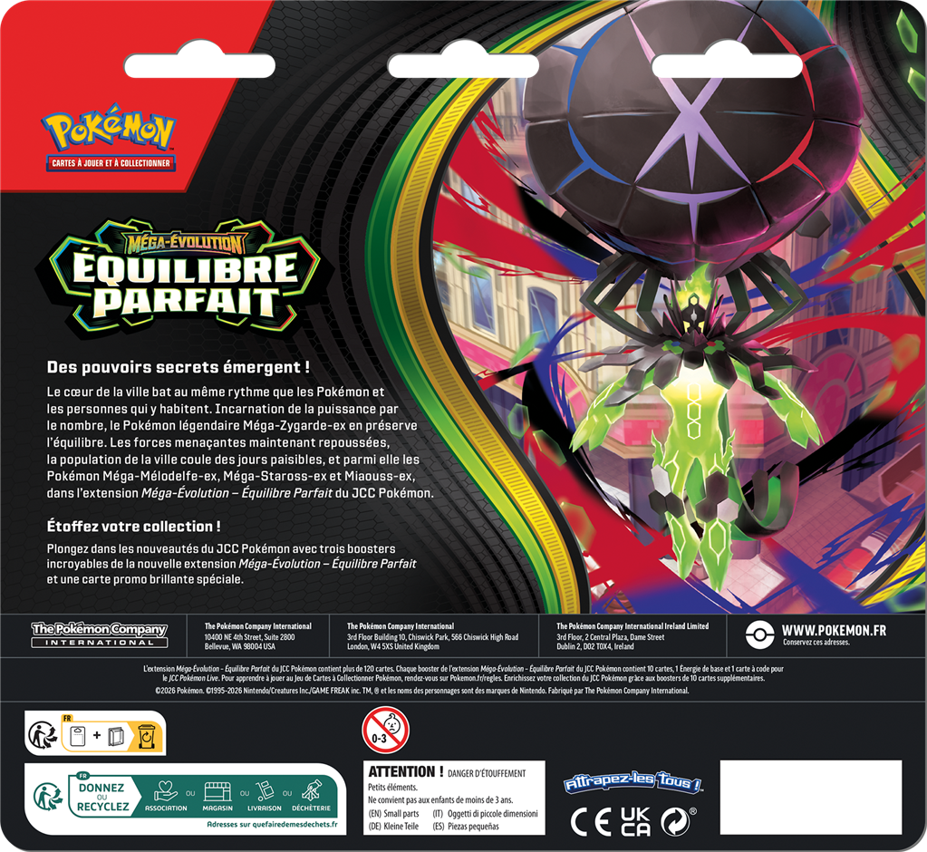 Pokémon - Pack 3 Boosters Germignon - ME03 Équilibre Parfait
