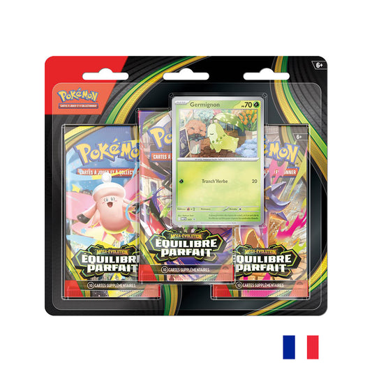 Pokémon - Pack 3 Boosters Germignon - ME03 Équilibre Parfait (Précommande sortie le 27.03.26) (Arrivage prévu le 03.04.26) **1ère VAGUE**