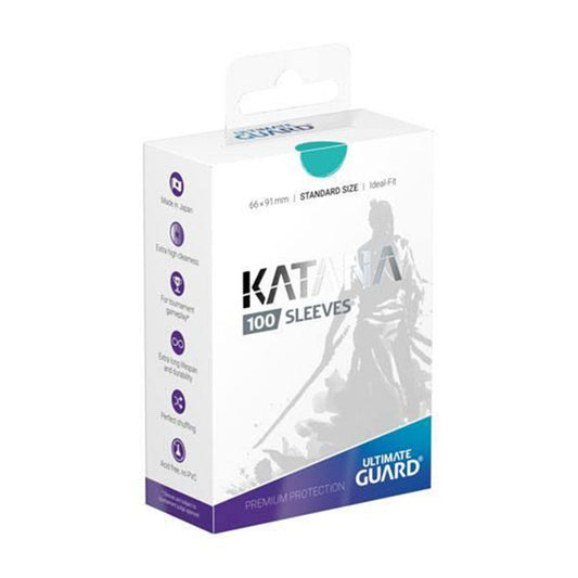 Katana Turquoise - Ultimate Guard 100 protège-cartes - Sleeves Standard