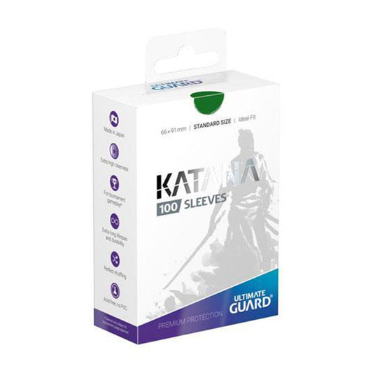 Katana Vert - Ultimate Guard 100 protège-cartes - Sleeves Standard