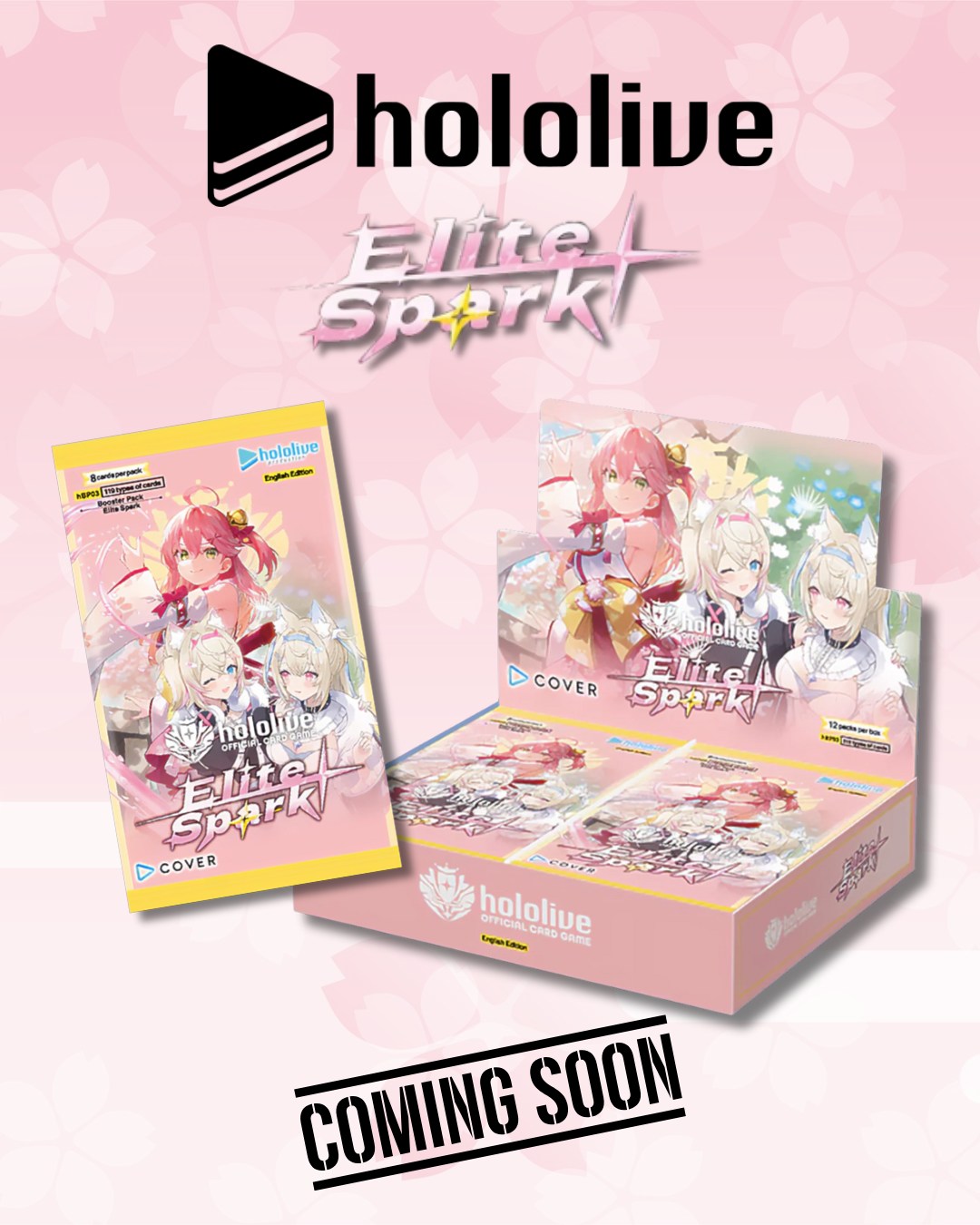 hololive Official Card Game - Boîte de 12 Boosters - hBP03e Elite Spark (Anglais)