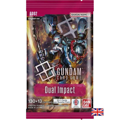 Gundam Card Game - Boîte de 24 Boosters - GD02 Dual Impact (Anglais) (Précommande sortie le 24.10.25) (Arrivage prévu le 12.11.25)