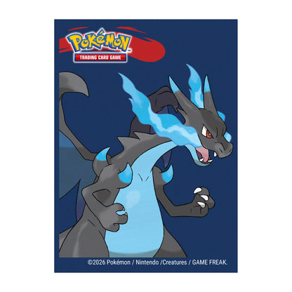 Ultra Pro - Pokémon JCC - Pochettes de protection de deck Méga-Dracaufeu X 65 pcs (66 x 91 mm) - Sleeves Standard