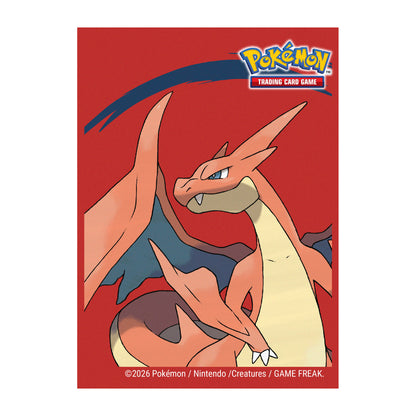 Ultra Pro - Pokémon JCC - Pochettes de protection de deck Méga-Dracaufeu Y 65 pcs (66 x 91 mm) - Sleeves Standard