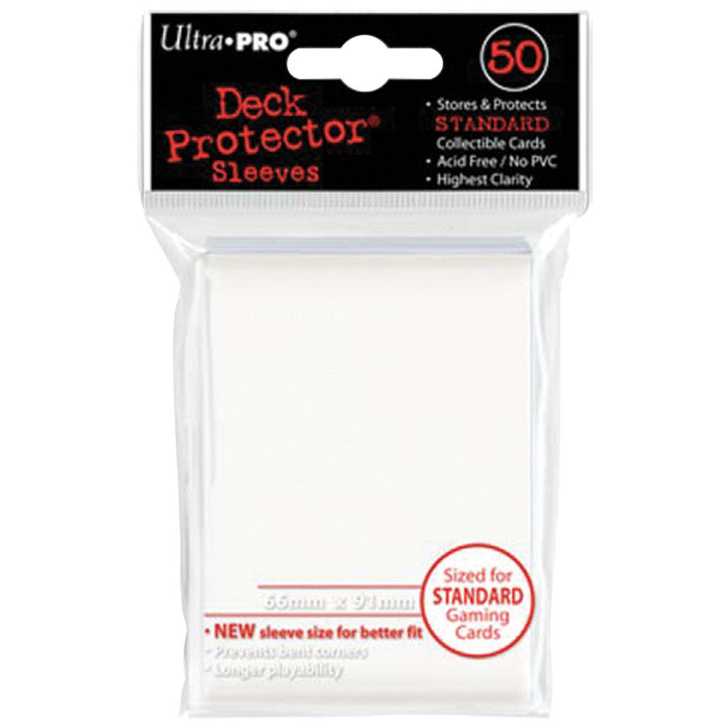Ultra PRO : 50 Sleeves Standard Blanc