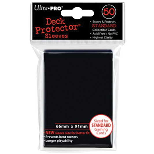 Ultra PRO : 50 Sleeves Standard Noir