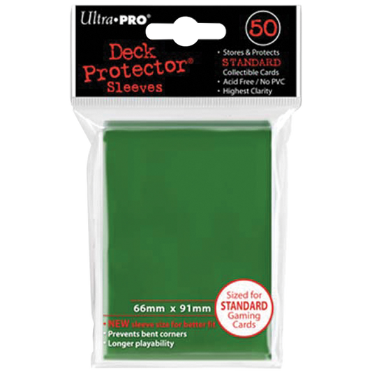 50 Ultra Pro Matte Deck Protector Sleeves Standard Vert