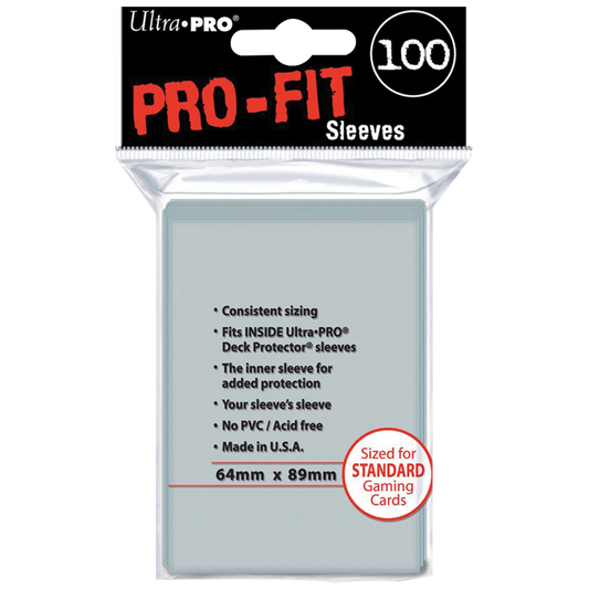 Ultra PRO : 100 PRO-Fit Sleeves Standard