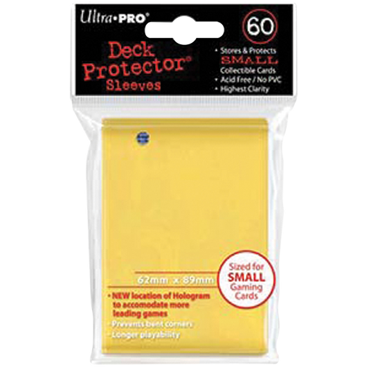 Ultra PRO : 60 sleeves Japonais Jaune - Sleeves Small