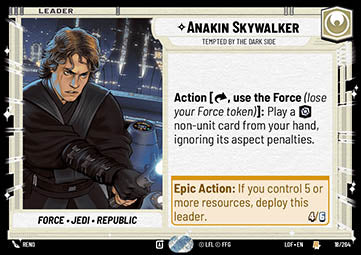 LOF-18  Anakin Skywalker, Tenté Par Le Côté Obscur - French (NM)