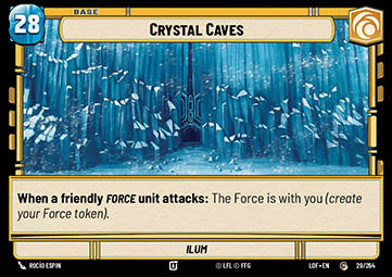 LOF-29  Cavernes de Cristal // The Force Token - French (NM)