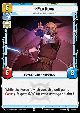 LOF-50  Plo Koon, Je Ne Crois Pas À La Chance - French (NM)