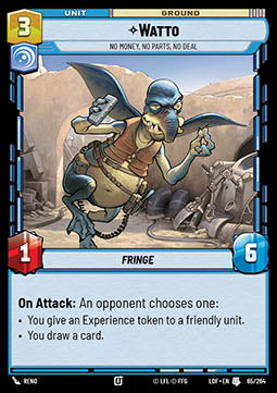 LOF-65  Watto, Pas D'Argent, Pas De Pièces, Pas D'Affaire - French (NM)