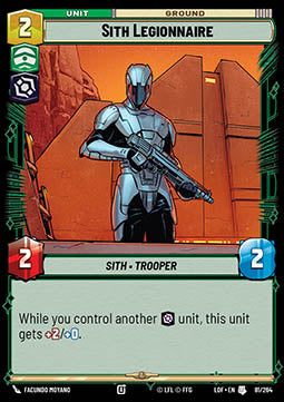 LOF-81  Légionnaire Sith - French (NM)