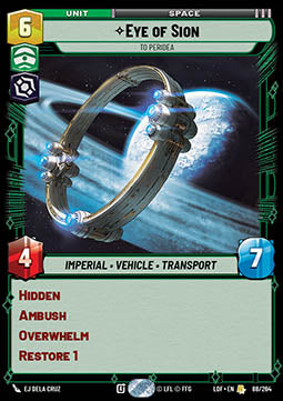 LOF-88  Œil de Sion, Vers Peridea - French (NM)