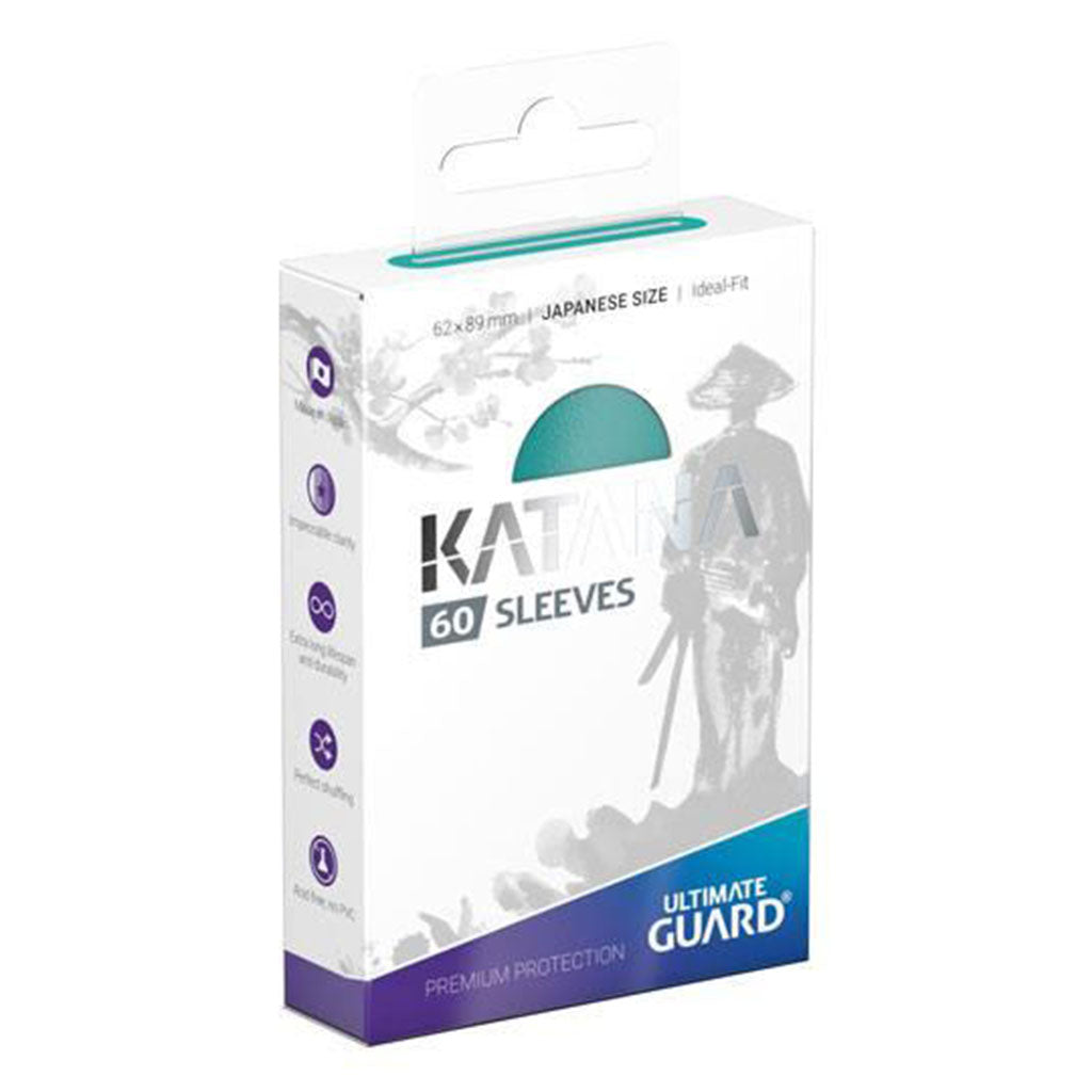 Ultimate Guard - 60 protège-cartes Mini Katana - Turquoise - Sleeves Small