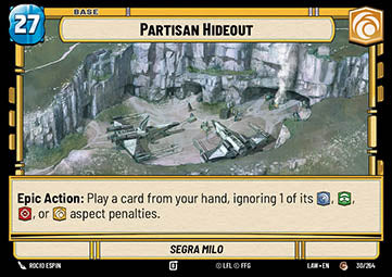 LAW-30  Repaire des Partisans - French (NM)
